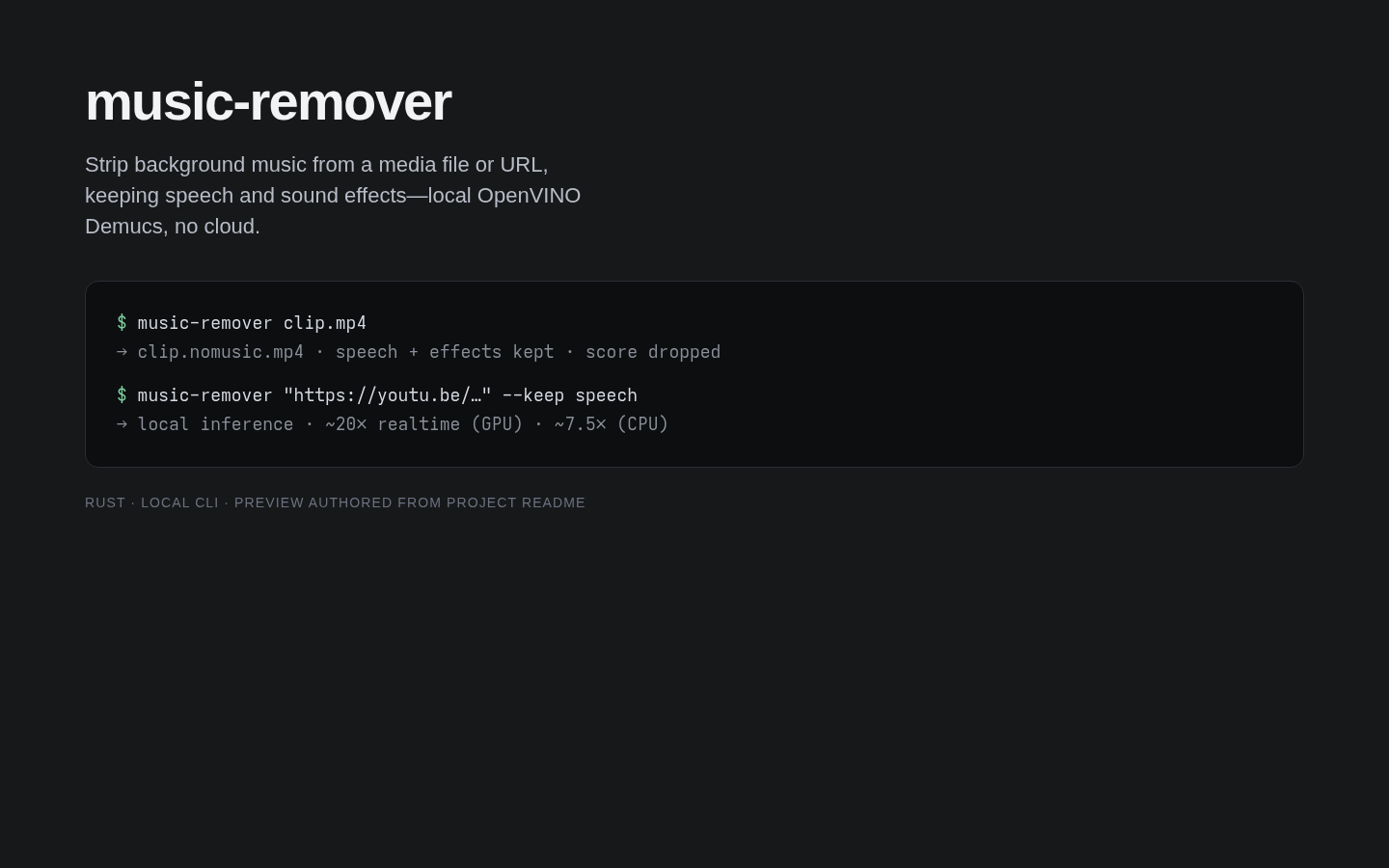 Preview of music-remover